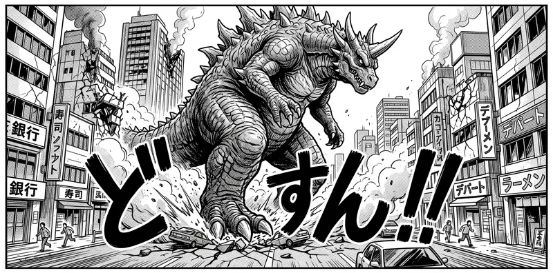 ⚔️Japan Manga Sound Words — Hero vs. Monster🎉