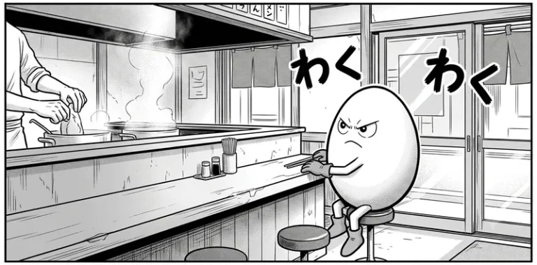 わくわく wakuwaku — thrilled with anticipation