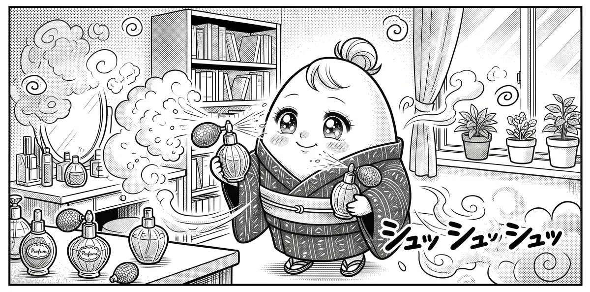 🌹 Japanese Onomatopoeia in Manga: mowaan — Too Much Perfume 🐕 [92]